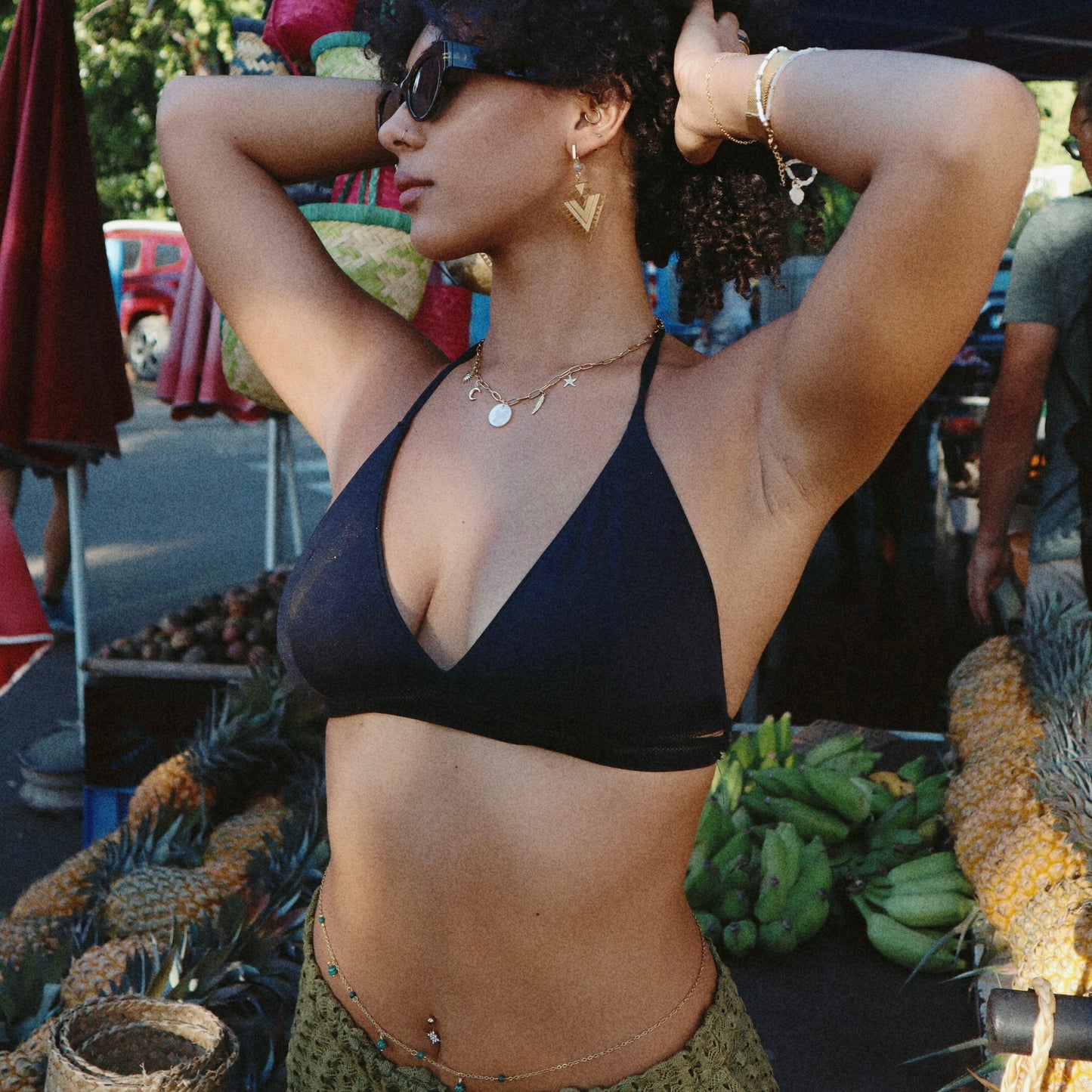 Collection Tropical spirit - Chaine de ventre pierre au choix