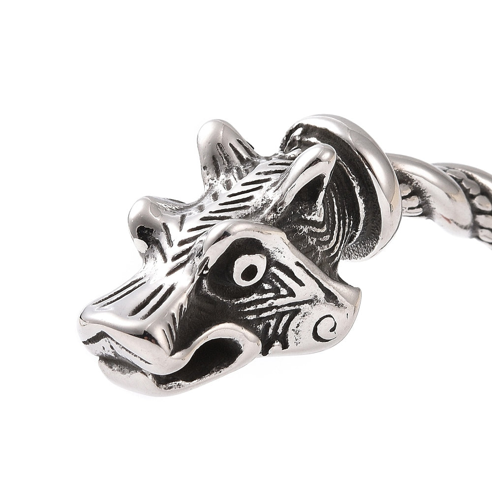 Bracelet manchette ouvert dragon