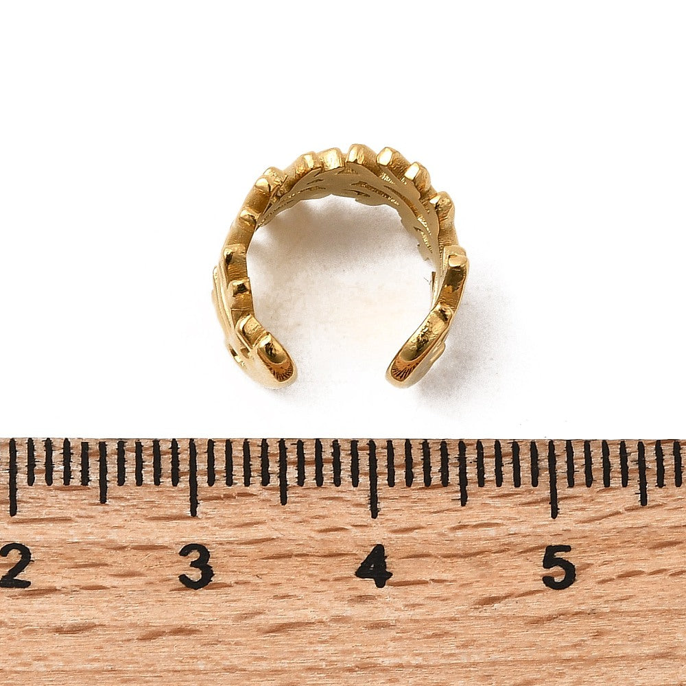 Bague d'oreille - ear cuff strass rameau