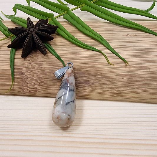 Pendentif agate crazy - Joie de vivre et légèreté du cœur