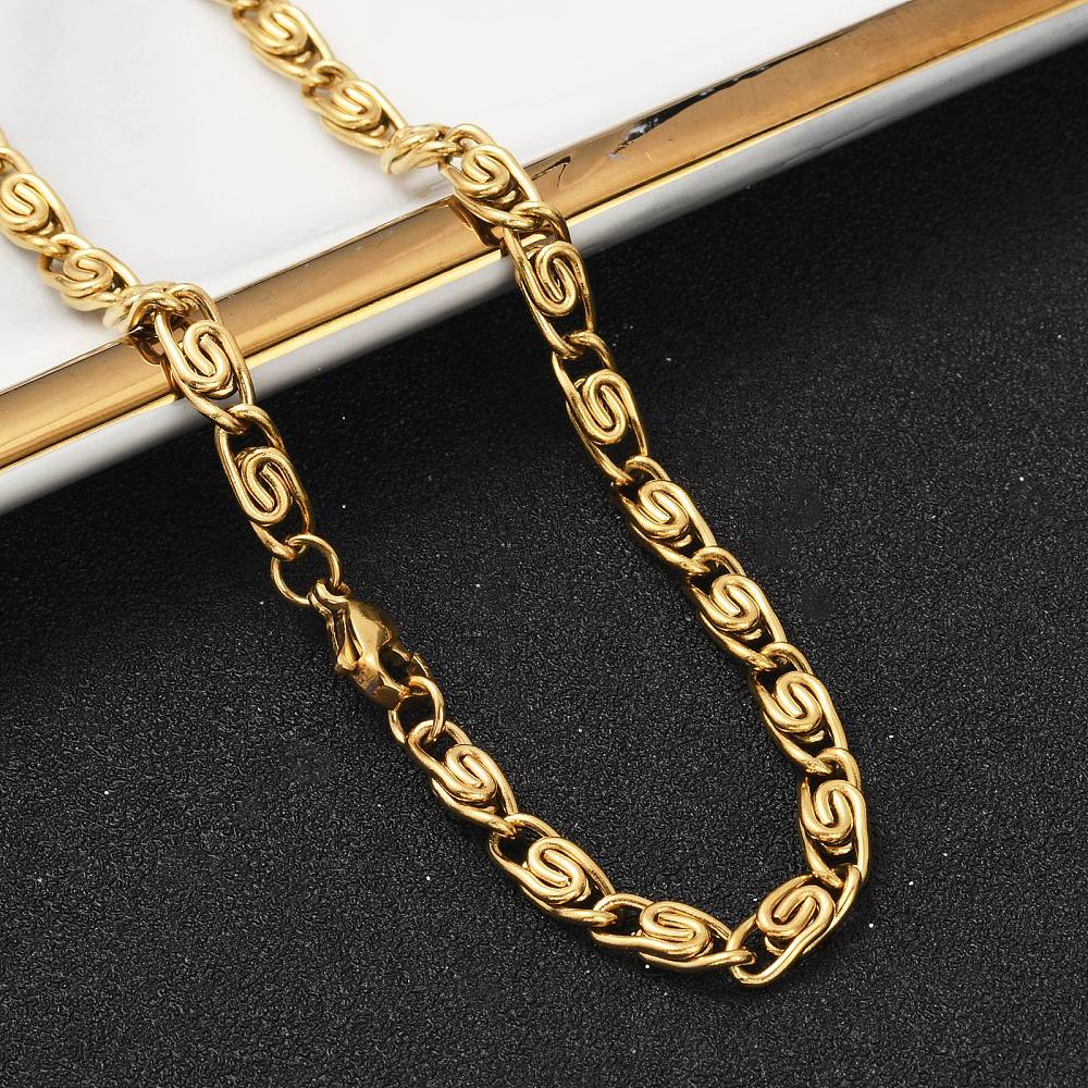 Collier acier inoxydable maille torsade