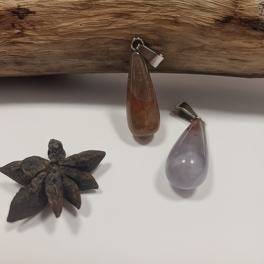 Pendentif Agate indienne naturelle– Harmonie, ancrage et équilibre intérieur