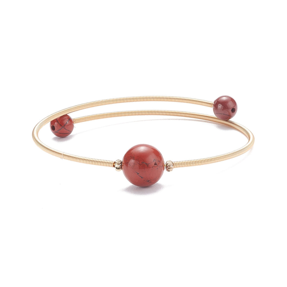 Bracelet en perles rondes naturelle
