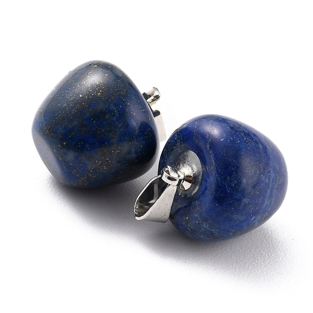 Pendentif lapis lazuli forme pomme