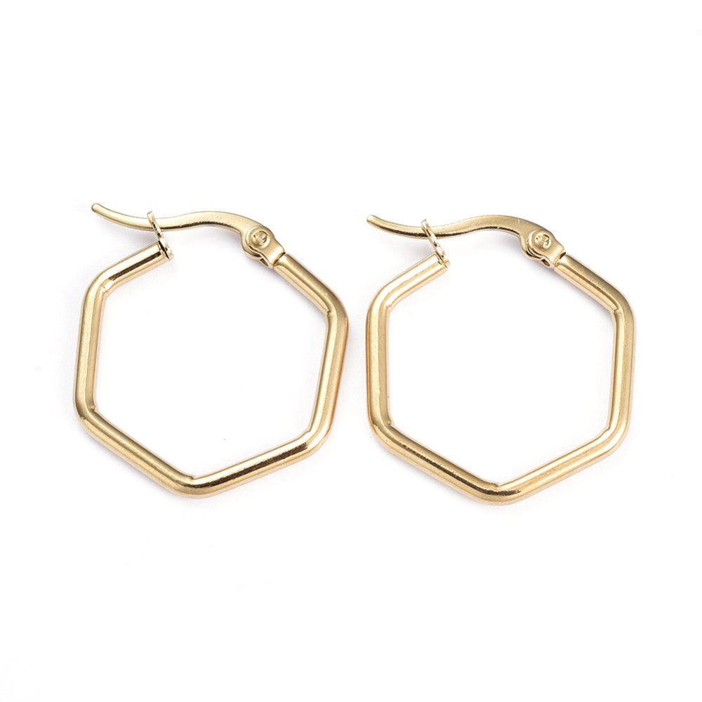 Créole hexagonale 2.8cm