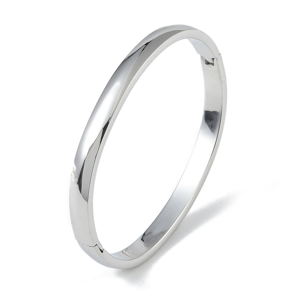 Jonc ovale acier inoxydable M