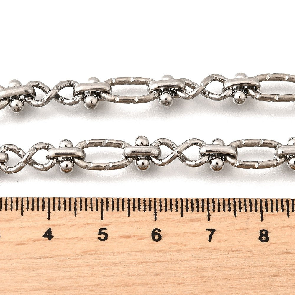 Collier acier inoxydable maille articulé