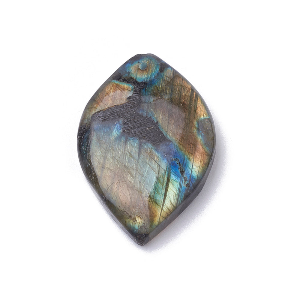 Pendentif forme mixte labradorite naturelle