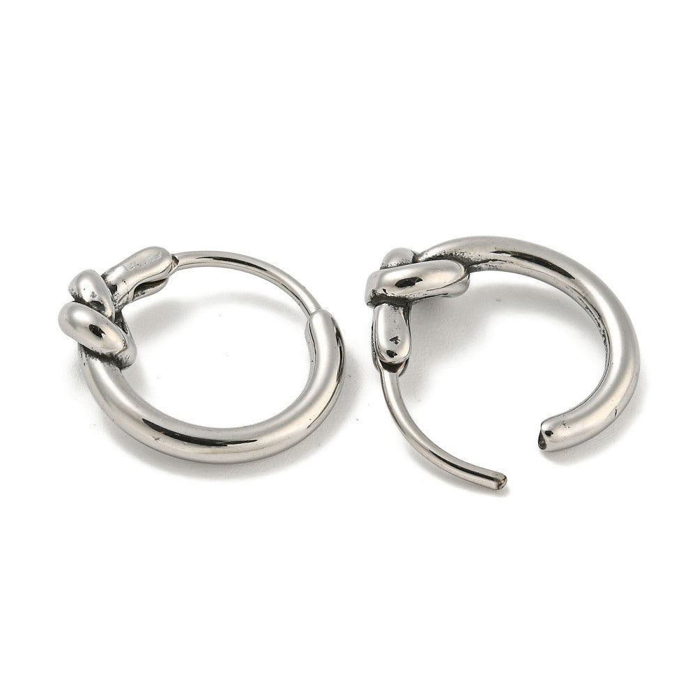 Boucle d'oreille mixte nœud vendu à l'unité