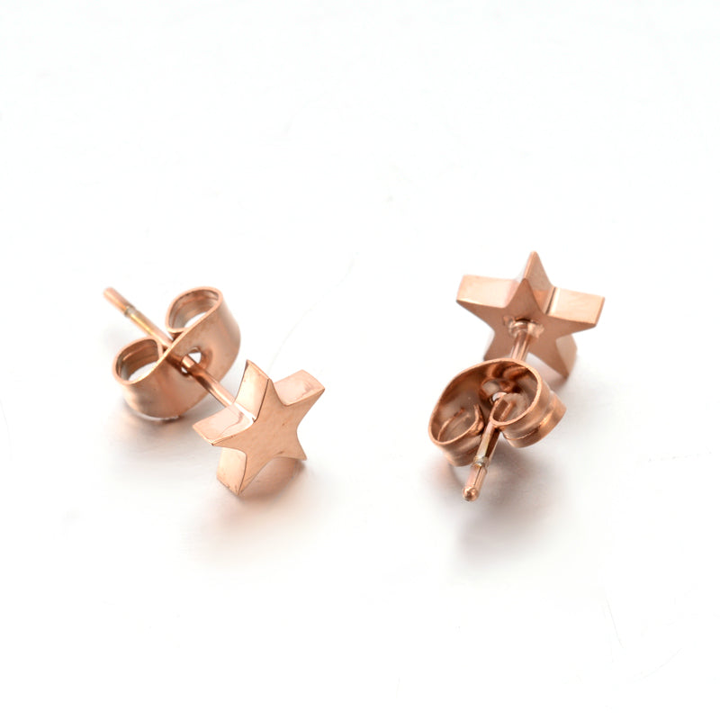 Clou d'oreille étoile 7x7x1.3mm, pin: 0.8 mm