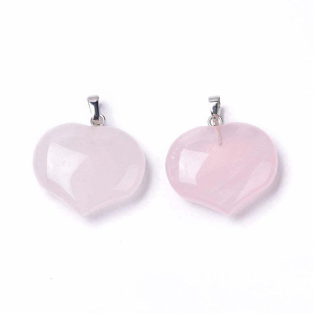 Pendentif Quartz rose cœur - amour de soi
