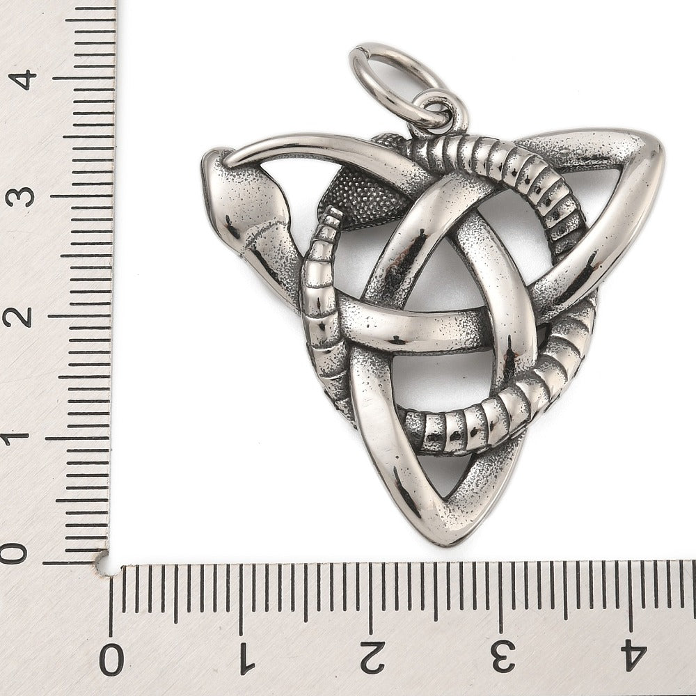 Pendentif serpent triquetra