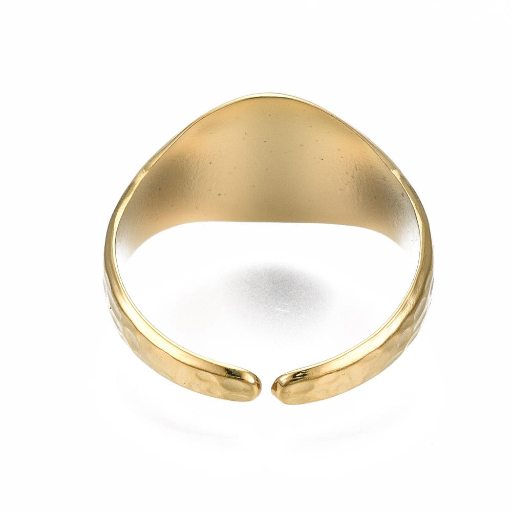 CHEVALIER BAGUE ACIER INOXYDABLE