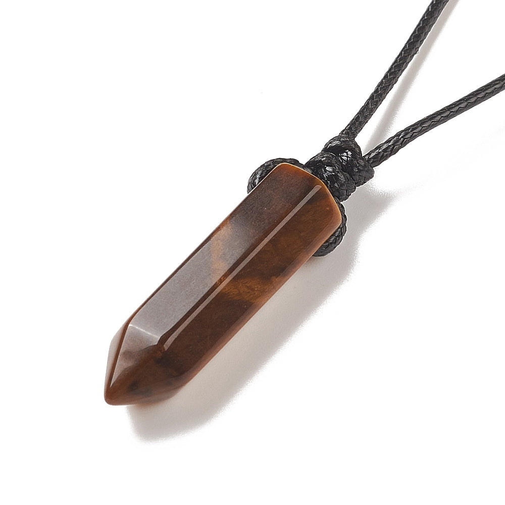 Collier Oeil de tigre pointe
