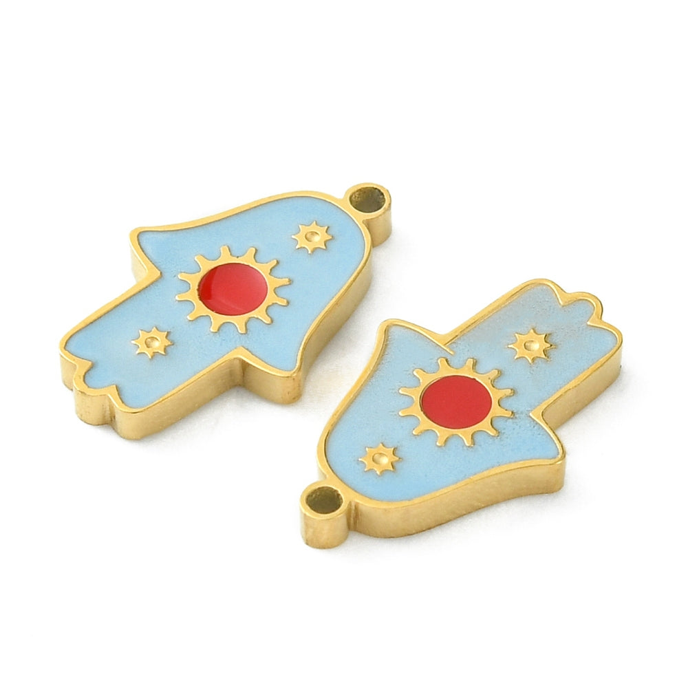 Charm émaillé - symbole mains de fatma