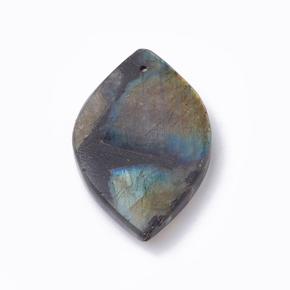 Pendentif forme mixte labradorite naturelle