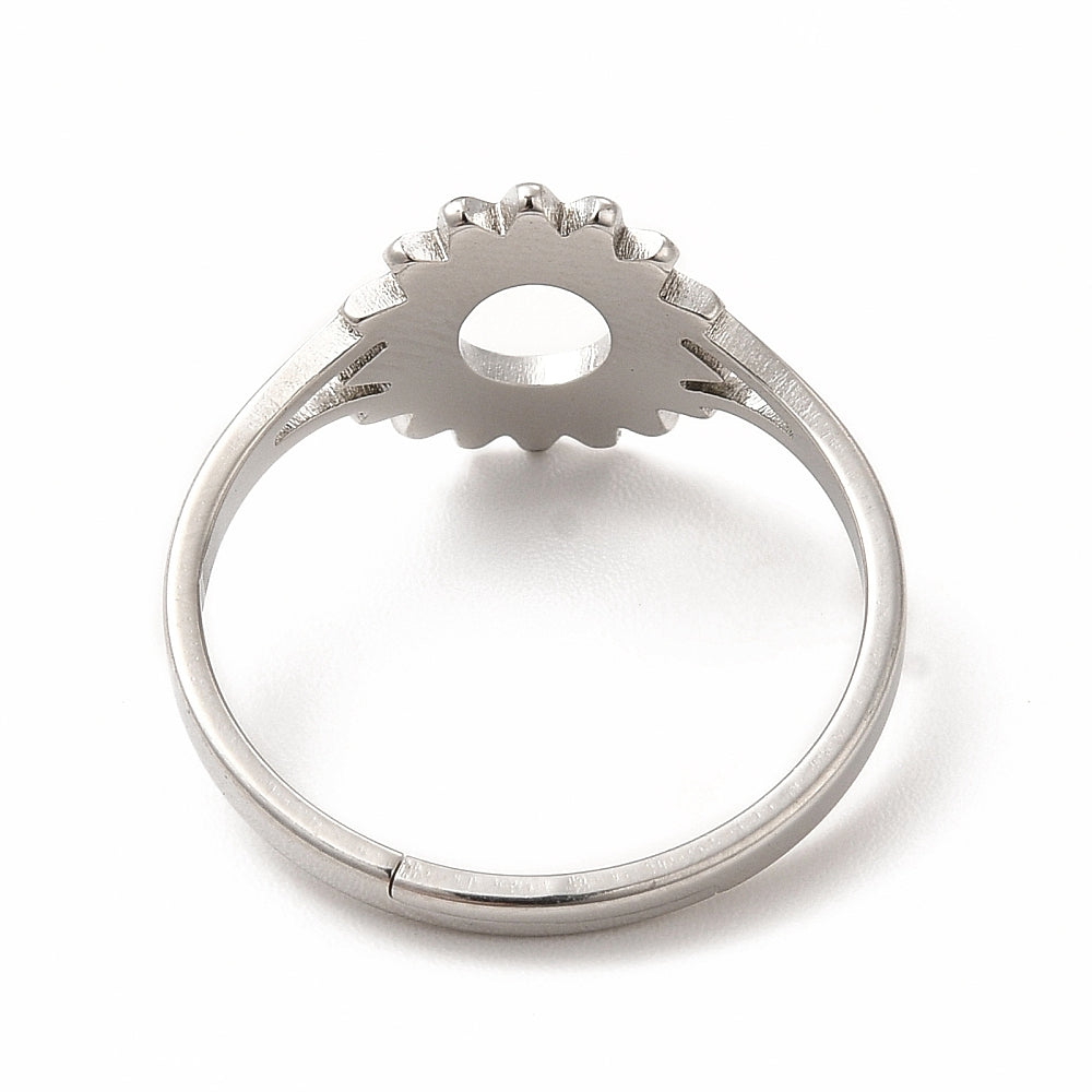 Corolle bague acier inoxydable