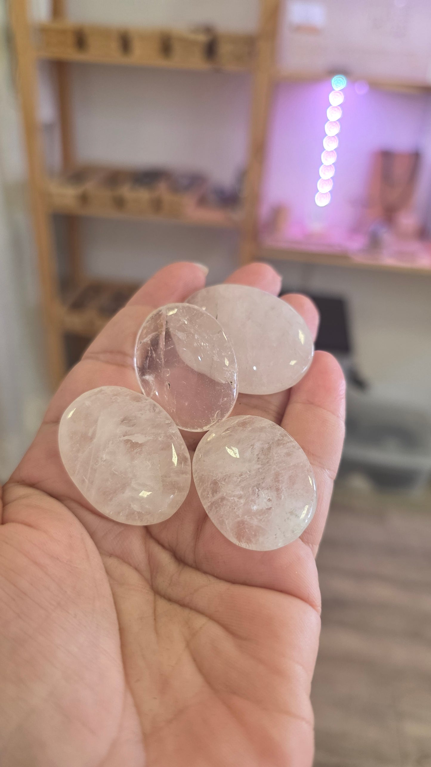 Cristal de roche galet plat