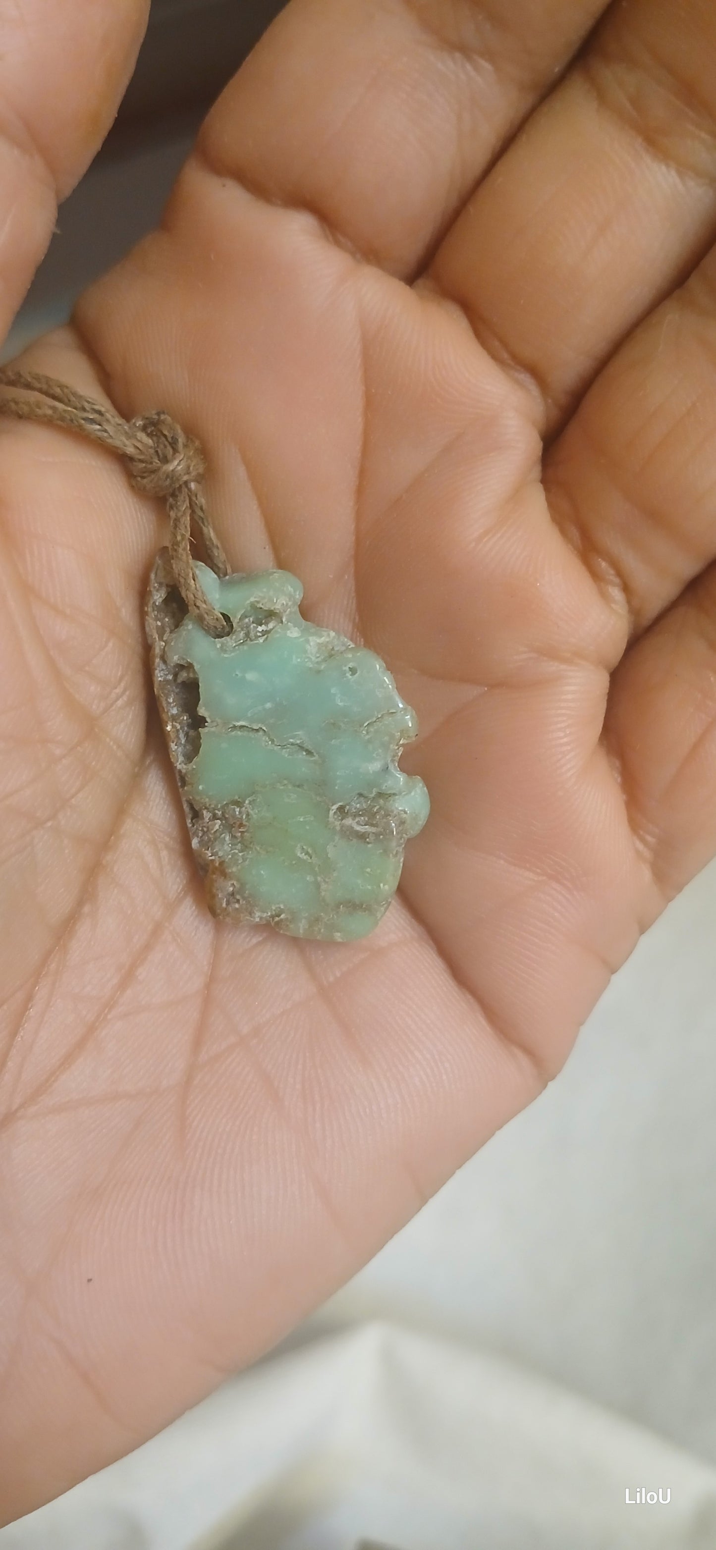 Pendentif chrysoprase