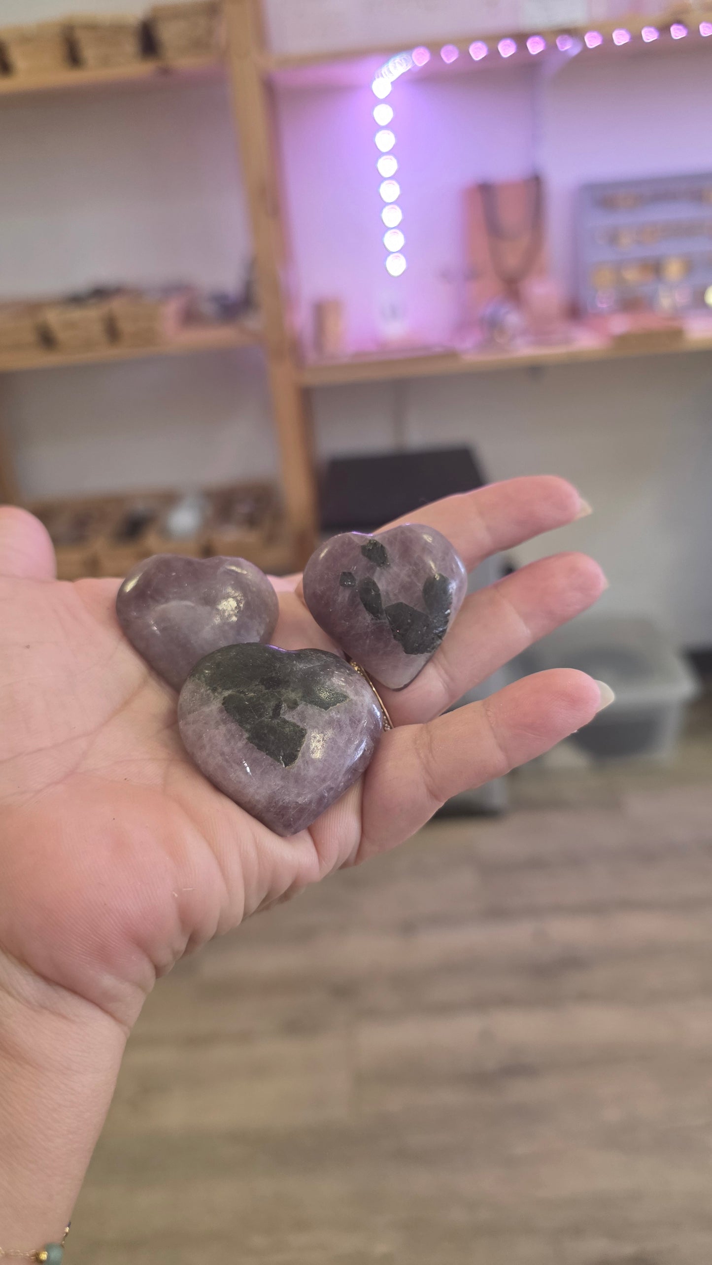 Lepidolite coeur