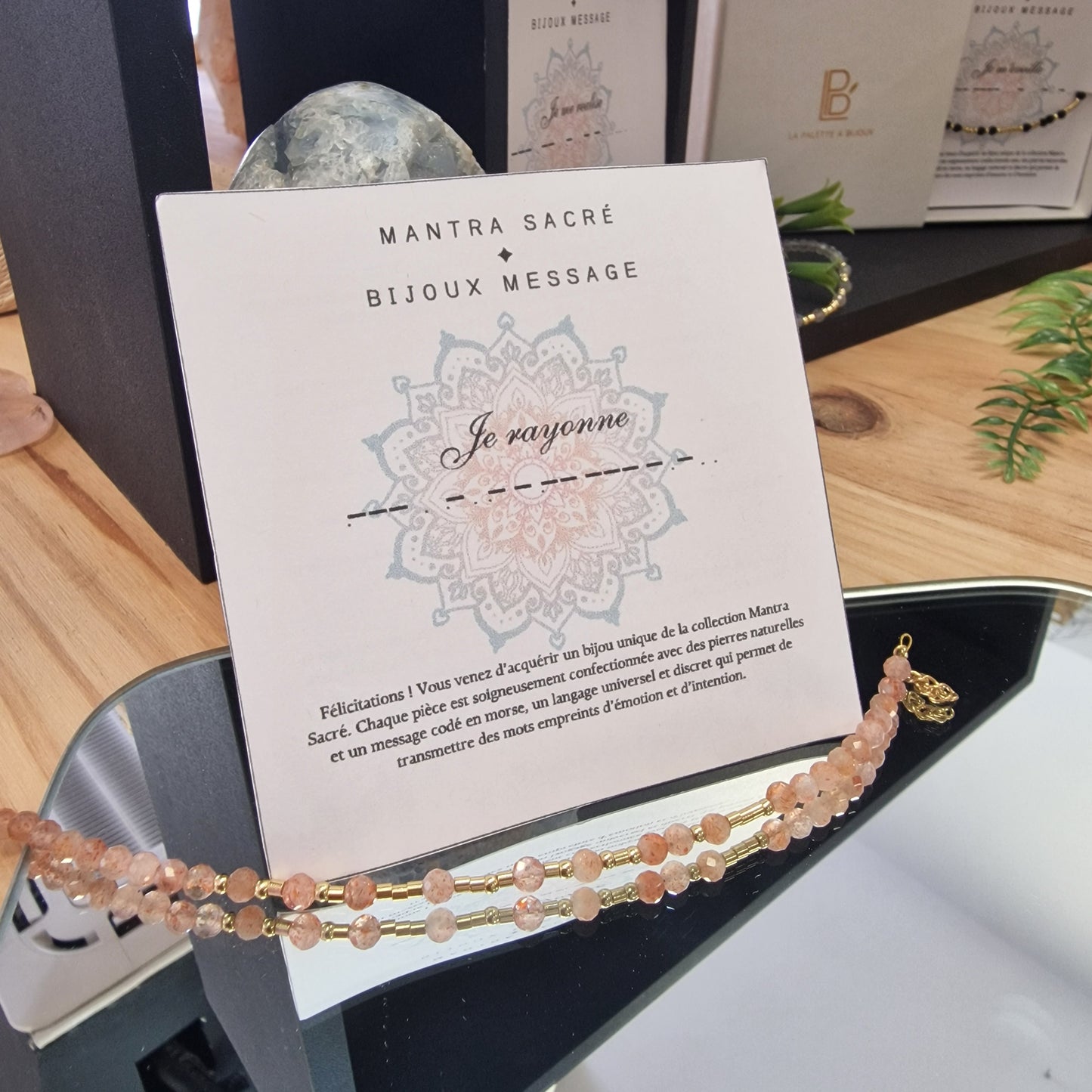 ✨ Bracelet collection Morse – Mantra JE RAYONNE ✨