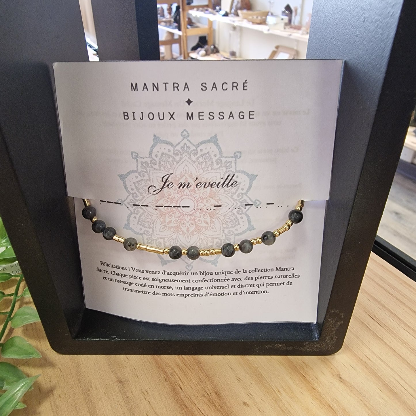 ✨ Bracelet collection Morse – Mantra JE M'EVEILLE ✨