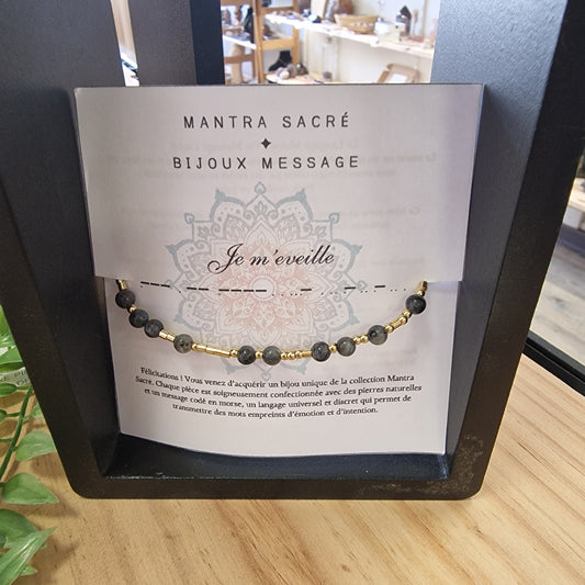 ✨ Bracelet collection Morse – Mantra JE M'EVEILLE ✨