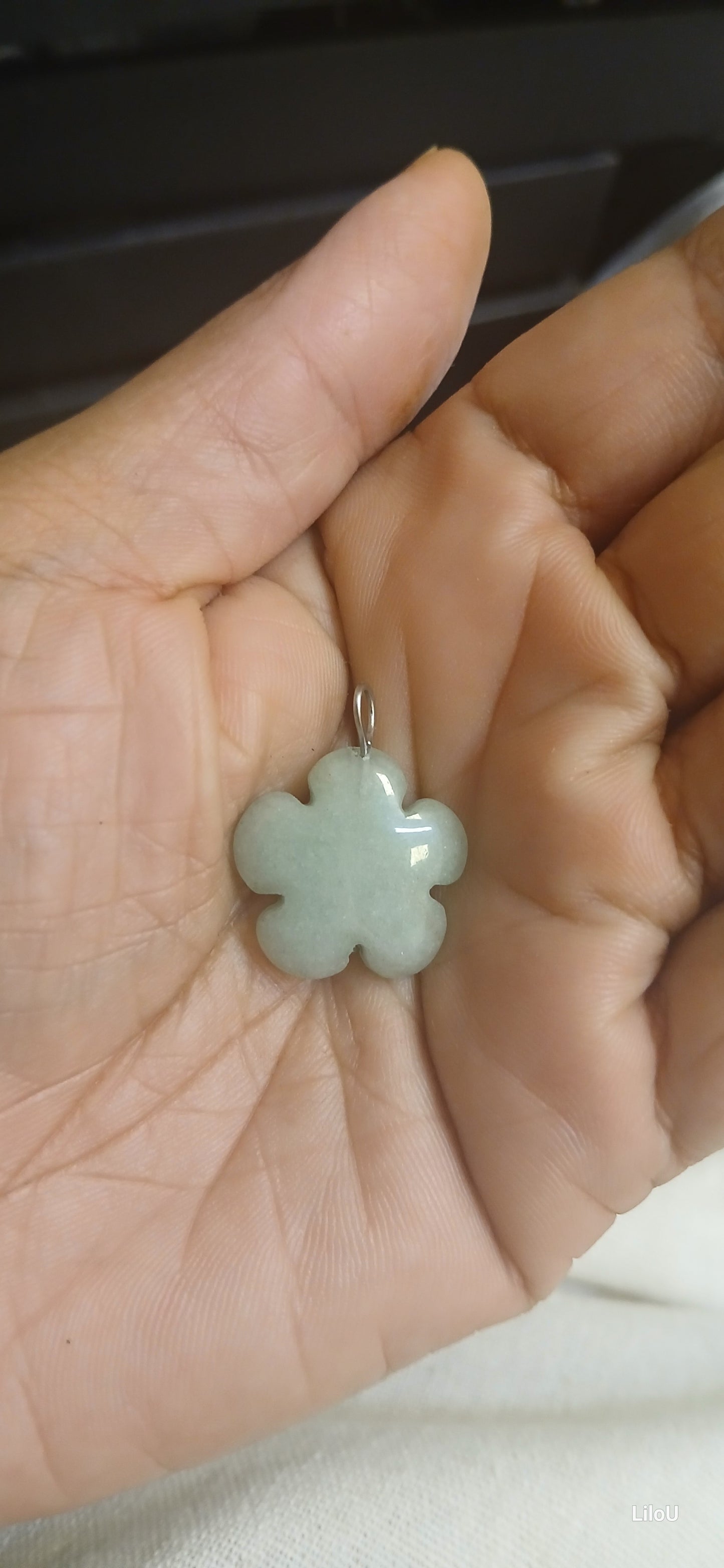 Pendentif aventurine fleur