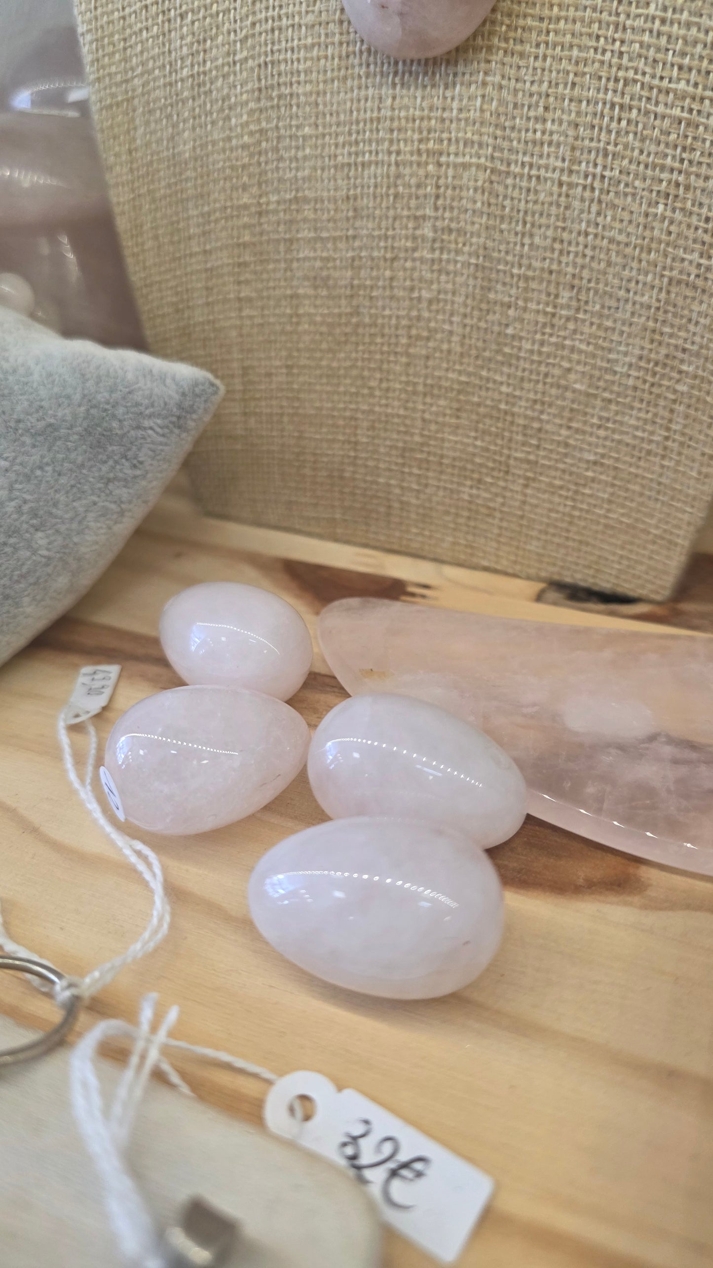 Quartz rose oeuf petit