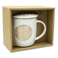 Tasse à infuser fleur de vie en coffret