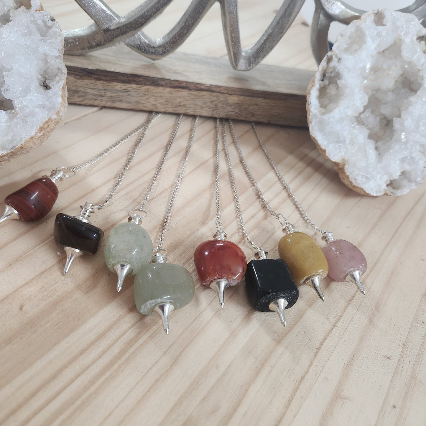 Pendule pierre forme mixte