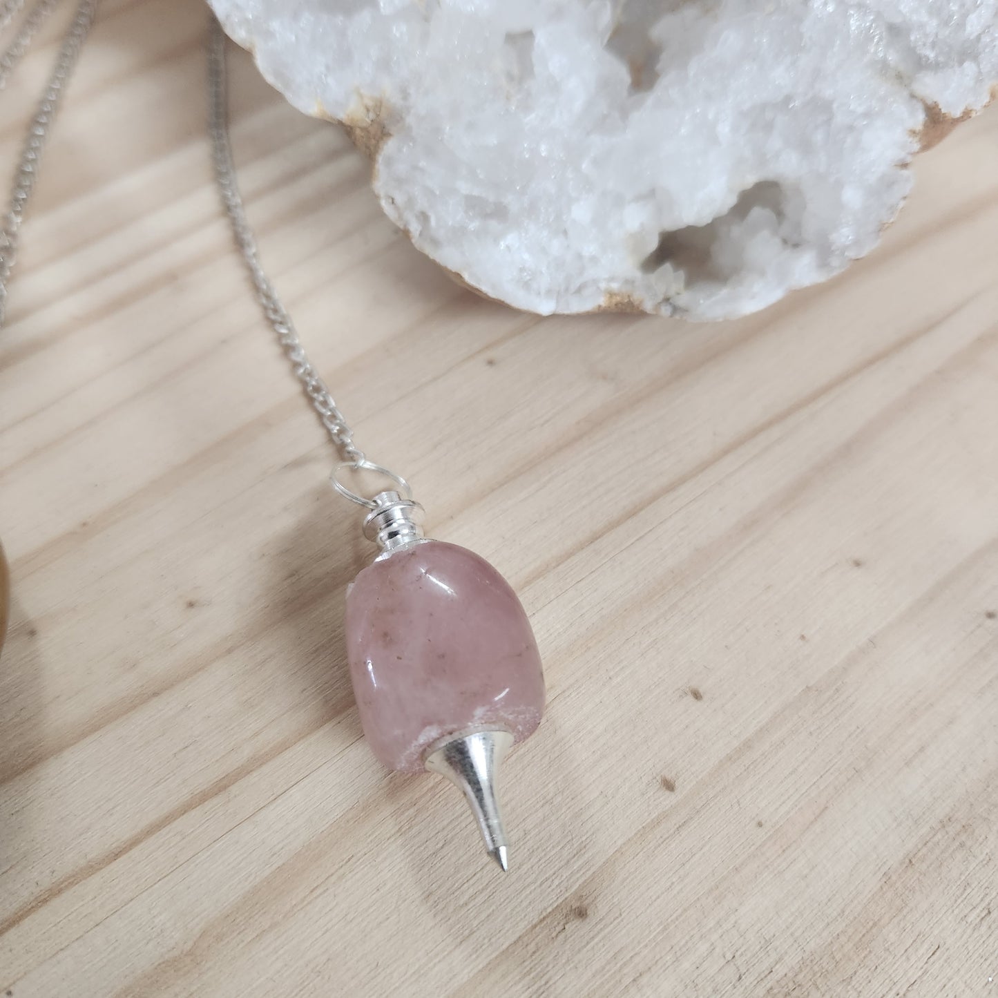 Pendule pierre forme mixte