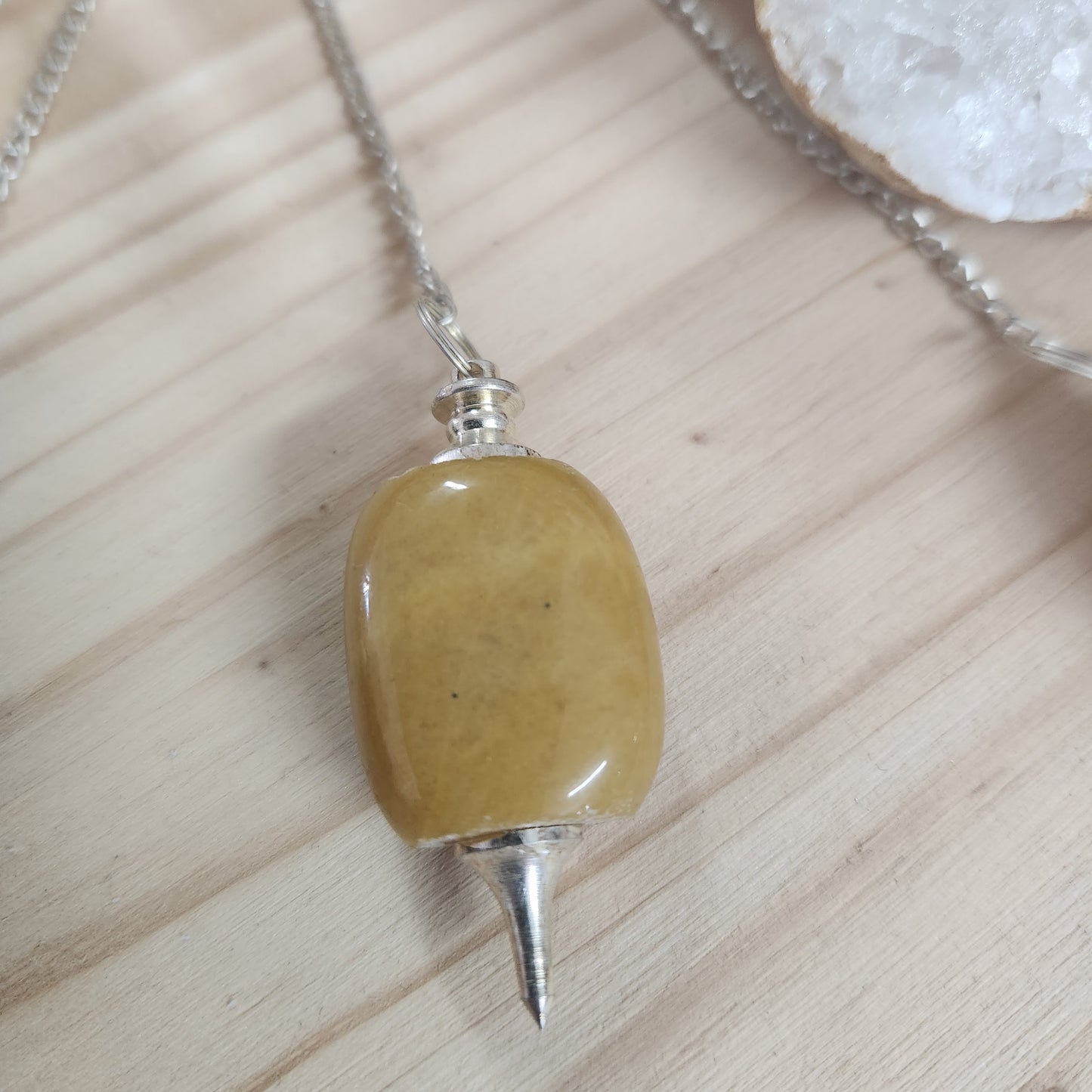 Pendule pierre forme mixte