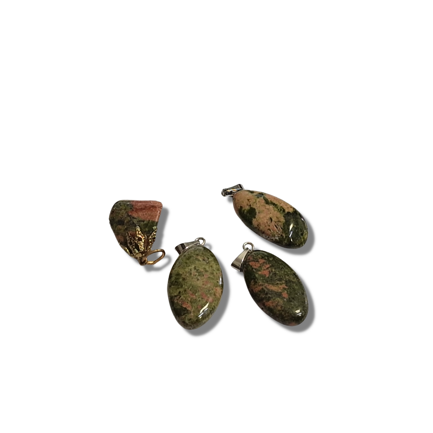 Unakite Pend pierre roulee