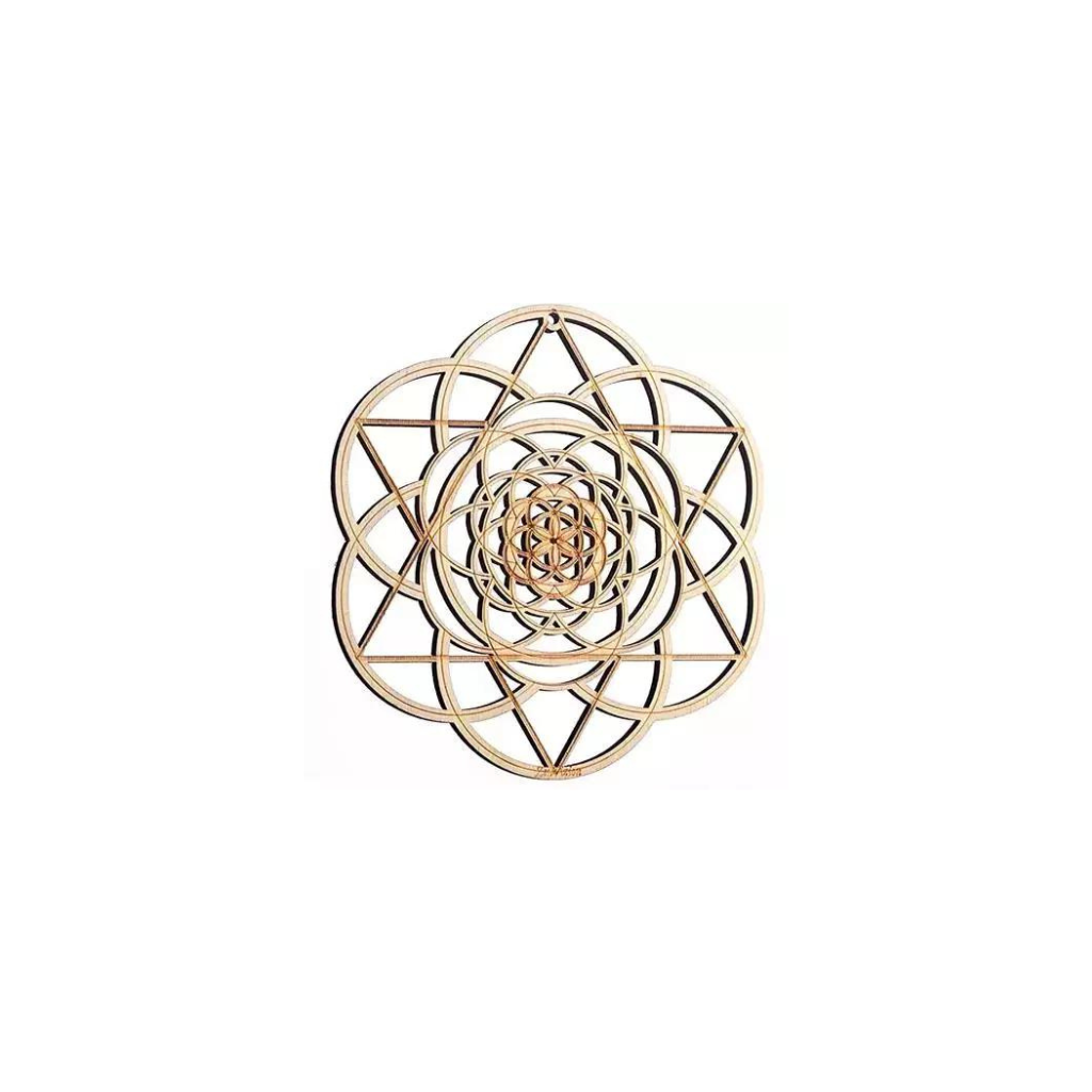 Plaque sceau de Salomon graine de vie 20 cm