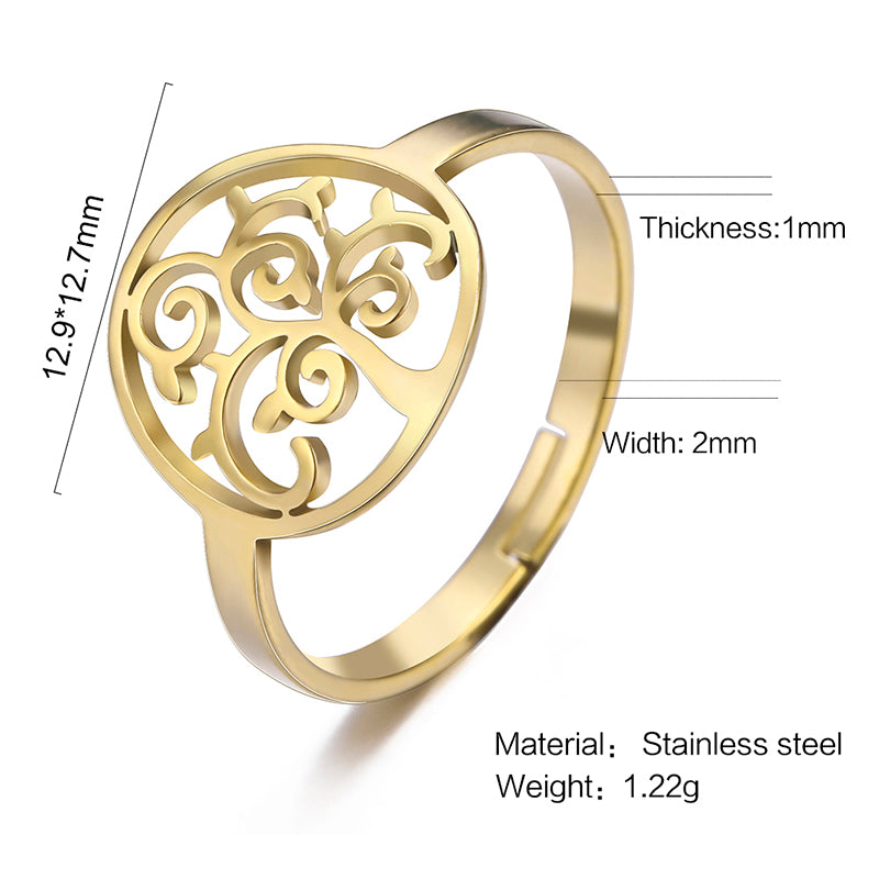 BAGUE ARBRE DE VIE MINIMALISTE
