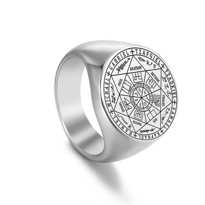 BAGUE SCEAU DES 7 ARCHANGES : Protection, élévation du taux vibratoire