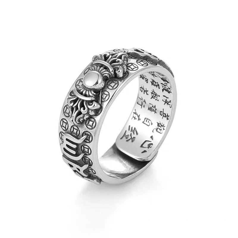 BAGUE BOUDDHISTE FANTAISIE REGLABLE