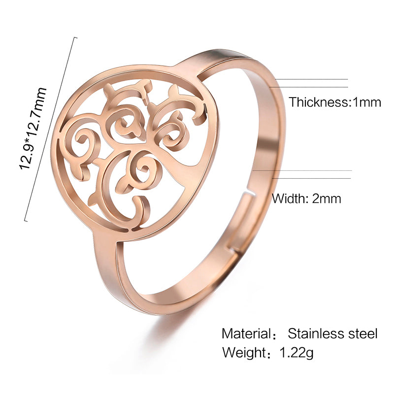 BAGUE ARBRE DE VIE MINIMALISTE