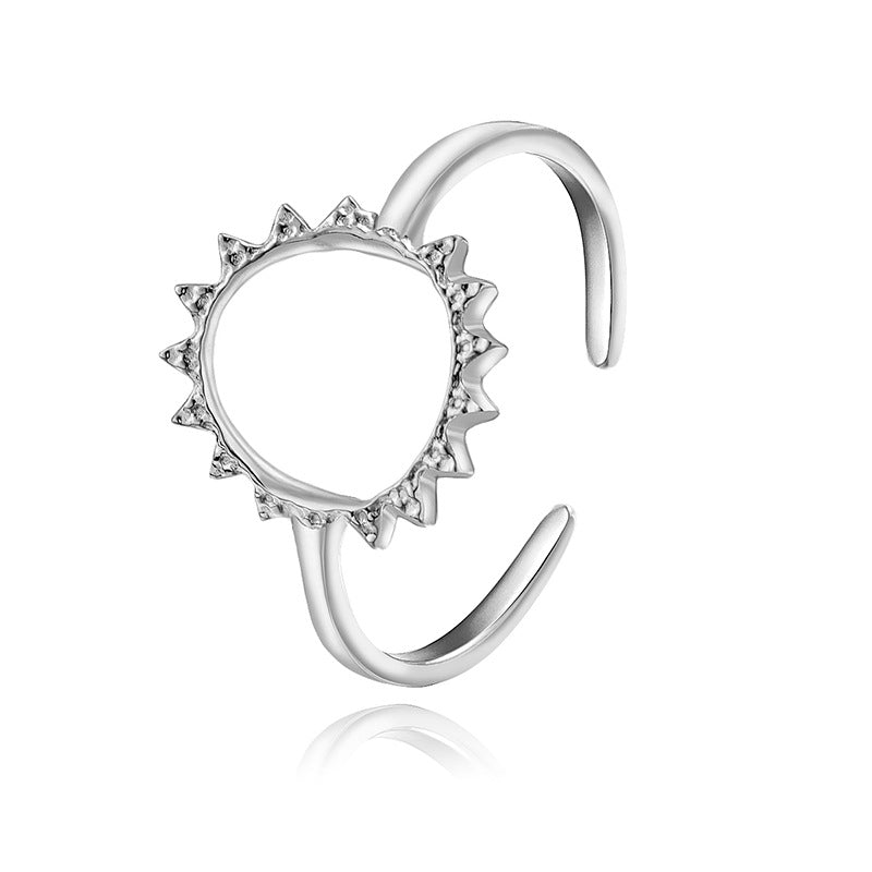 SUN BAGUE ACIER OR MINIMALISTE FINE