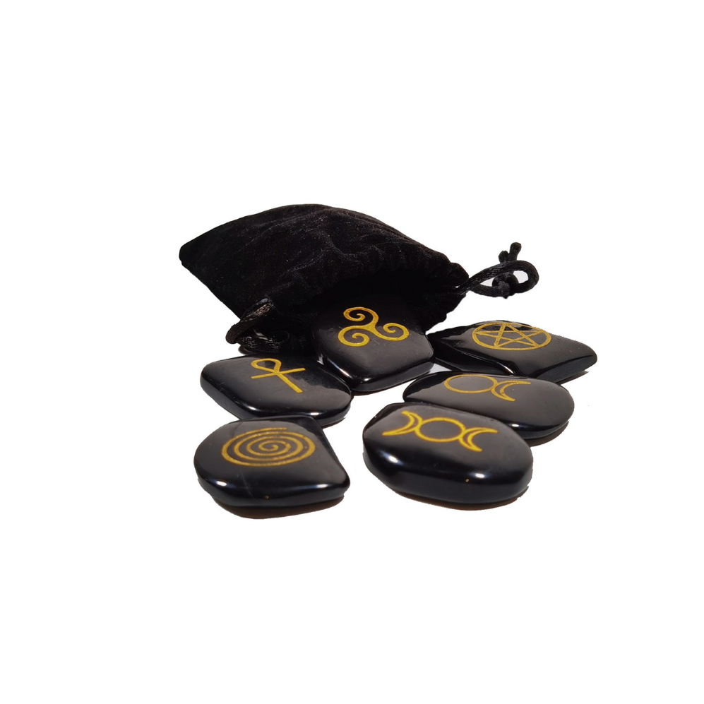 Runes Celtic Reiki Onyx - Bijoux Zen Réunion