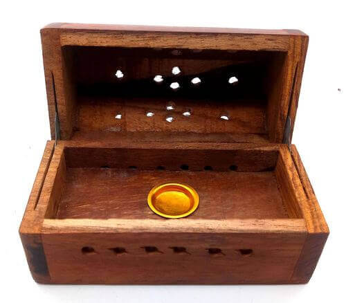 PORTE ENCENS CONE BOIS BOITE 8CM