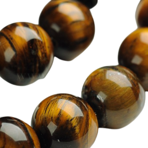 Bracelet élastique en œil de tigre naturelle