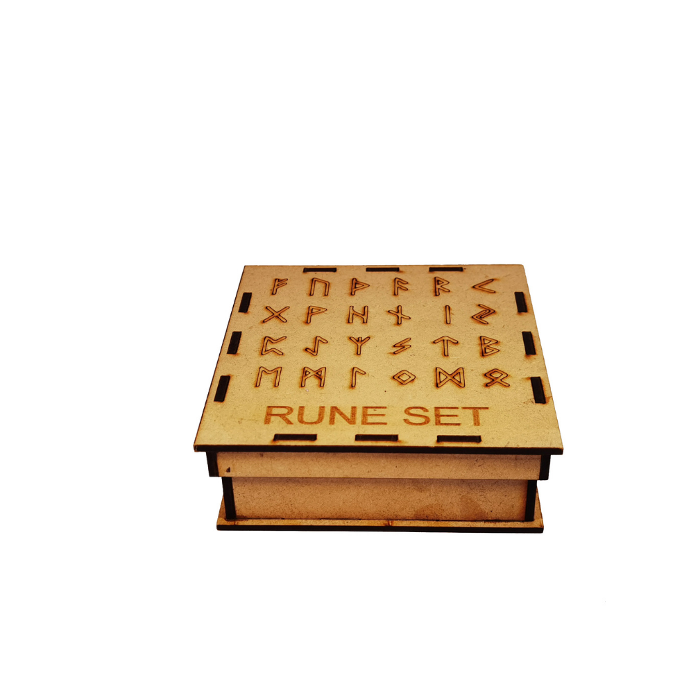 Coffret runes Obsidienne - Bijoux Zen Réunion