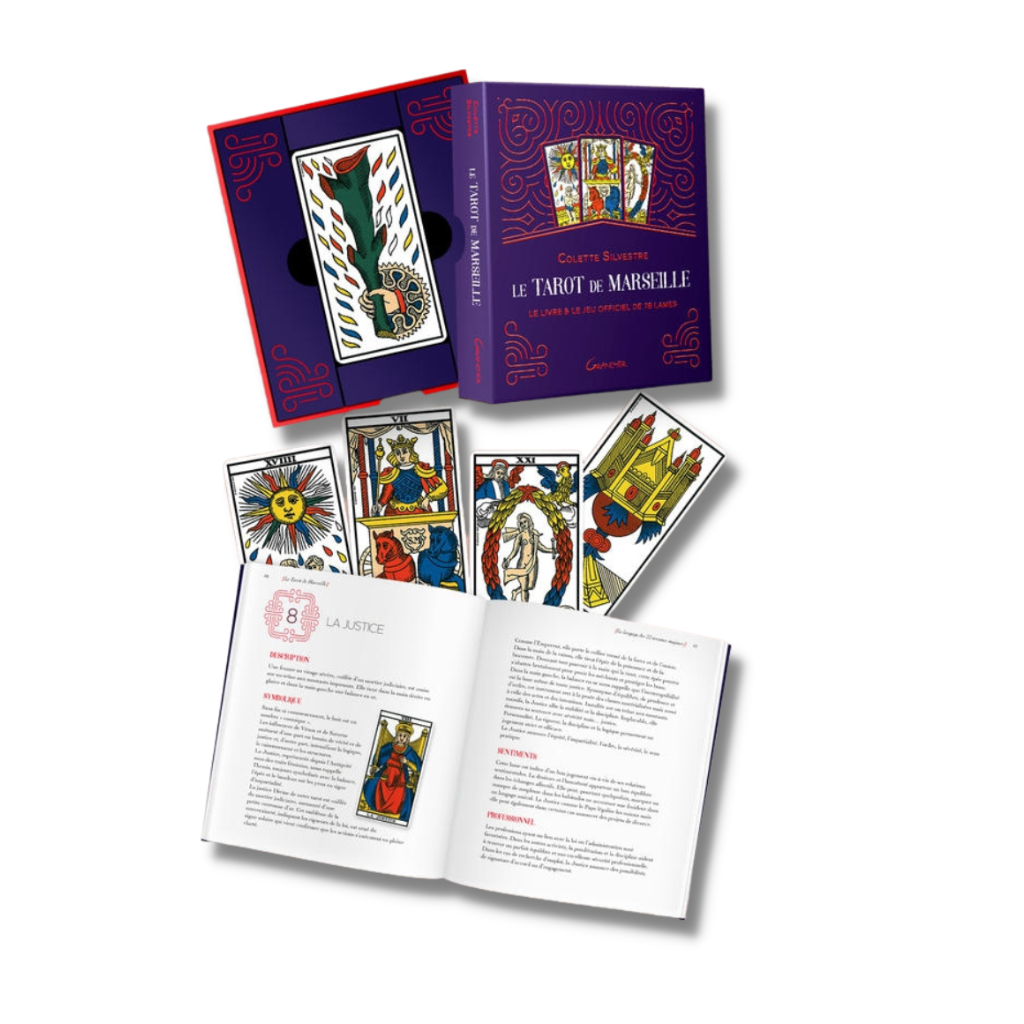 Le Tarot de Marseille - Coffret - Le livre & le jeu officiel de 78 lam
