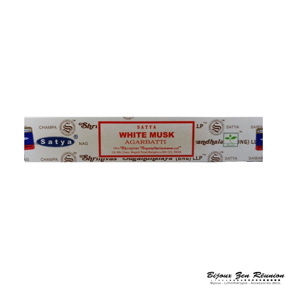 Encens Satya Musc Blanc - Bijoux Zen Réunion