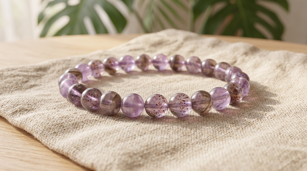 Bracelet en auralite 23 naturelle 6 mm – La Palette à Bijoux