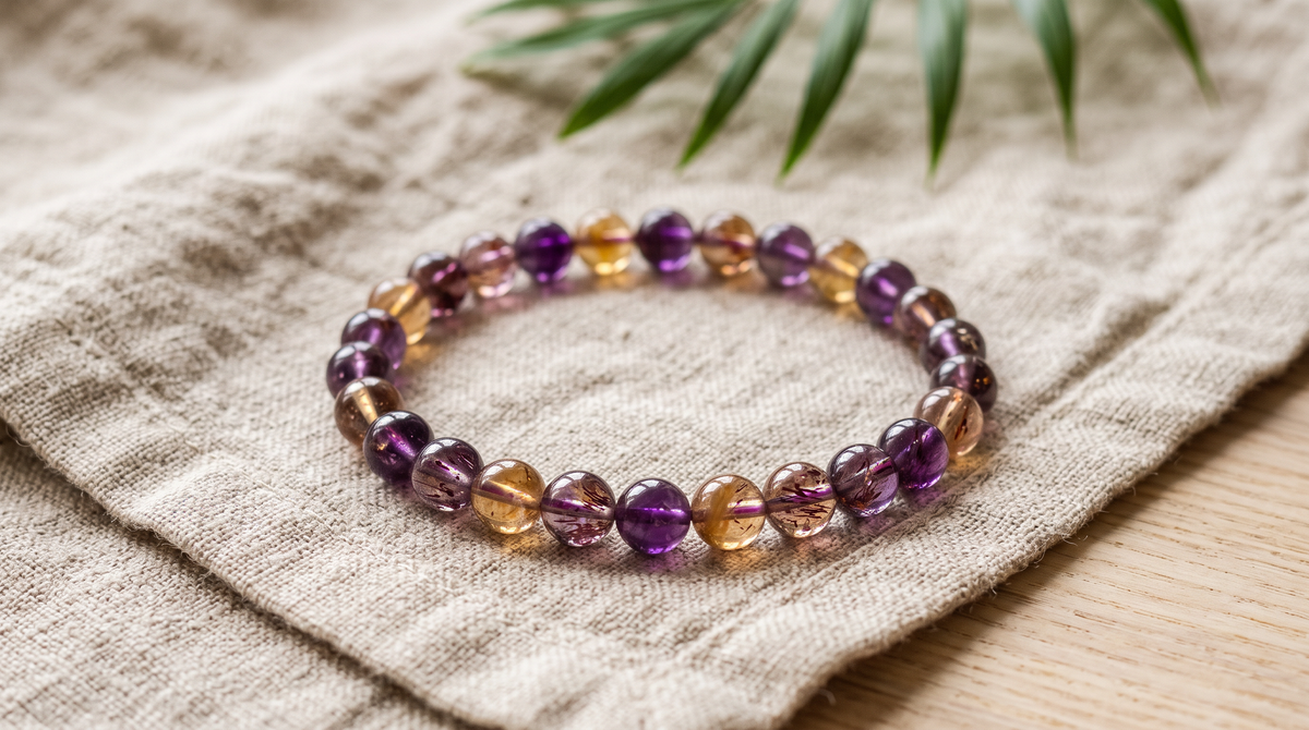 Bracelet en Super Seven naturelle 6 mm – La Palette à Bijoux