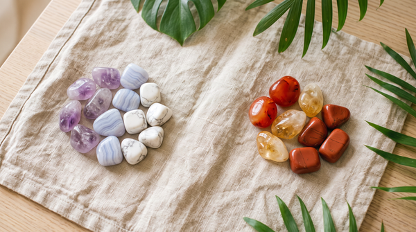 Associer ses pierres : deux groupes de pierres naturelles séparés – La Palette à Bijoux