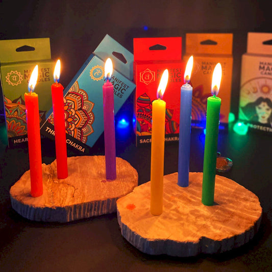 Les bougies teintées dans la masse pour vos rituels ésotériques